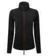 PR824 Premier Ladies Artisan Fleece Jacket Black / Brown colour image